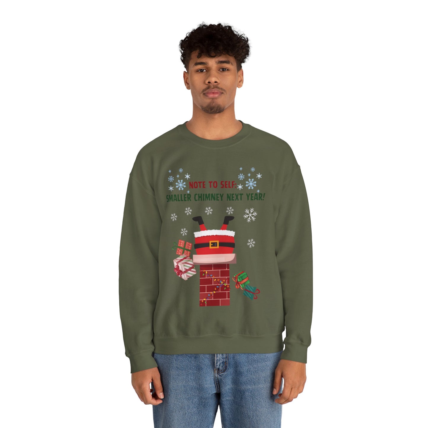Santa’s Stuck Again! Unisex Sweatshirt