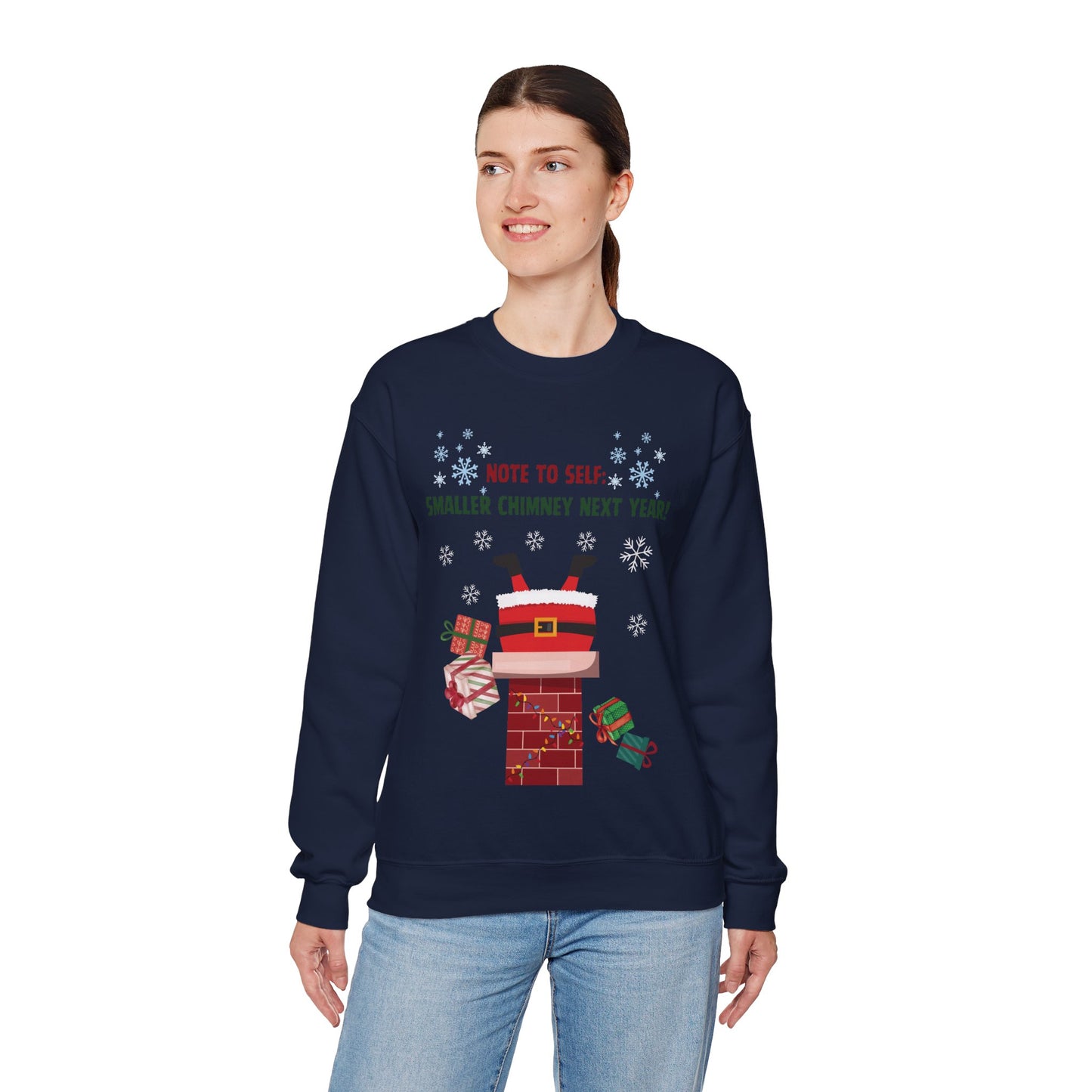 Santa’s Stuck Again! Unisex Sweatshirt
