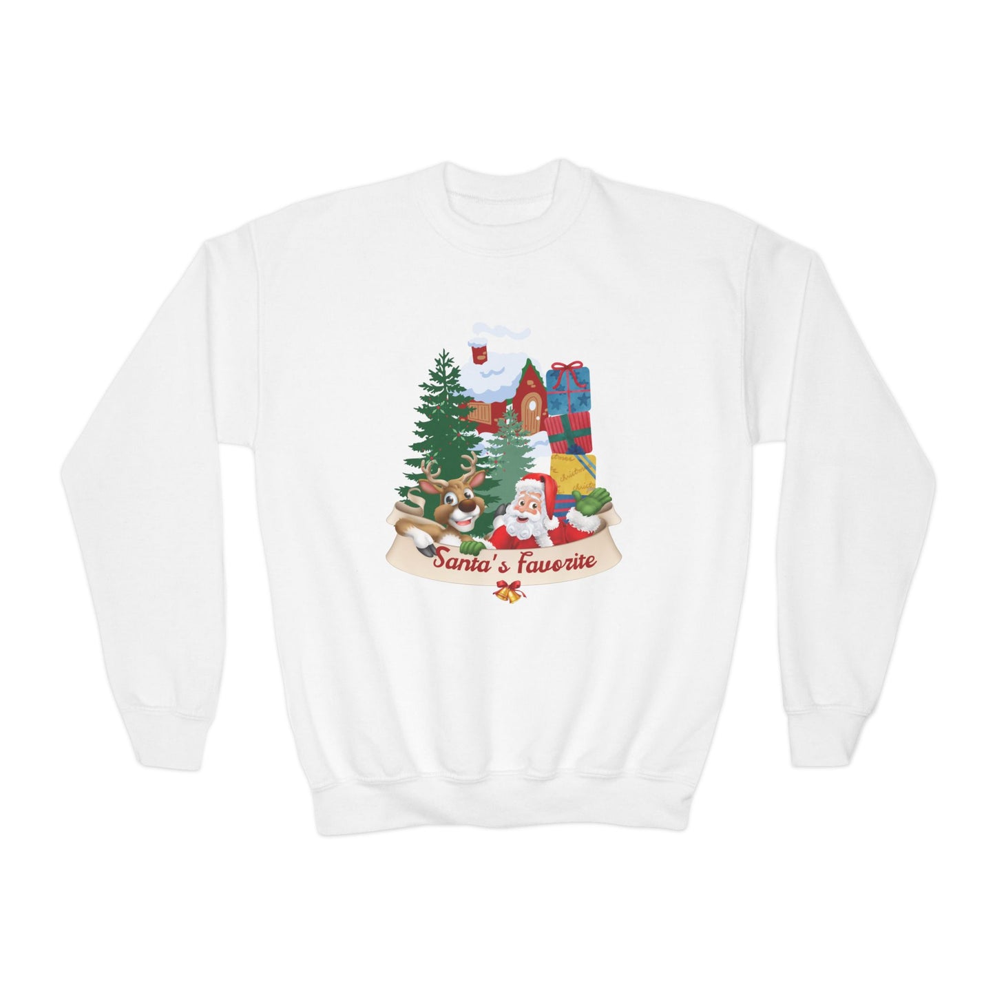 Santa's Favorite Youth Crewneck Sweatshirt