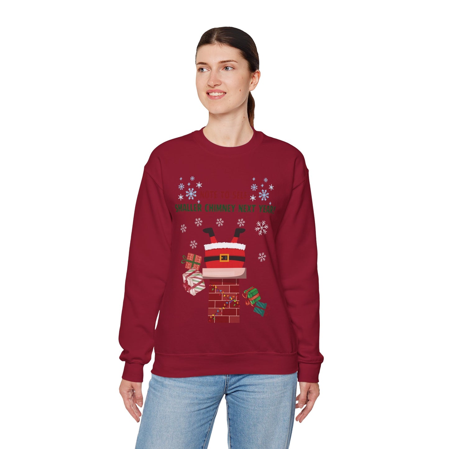 Santa’s Stuck Again! Unisex Sweatshirt