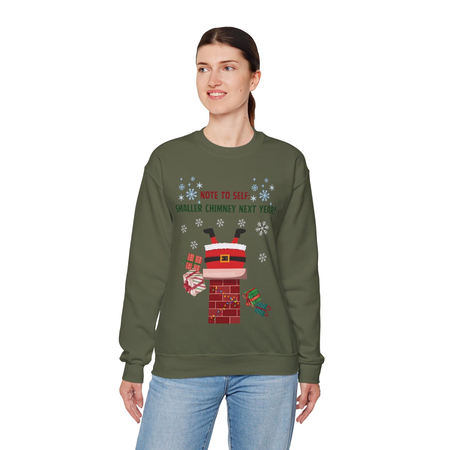 Santa’s Stuck Again! Unisex Sweatshirt