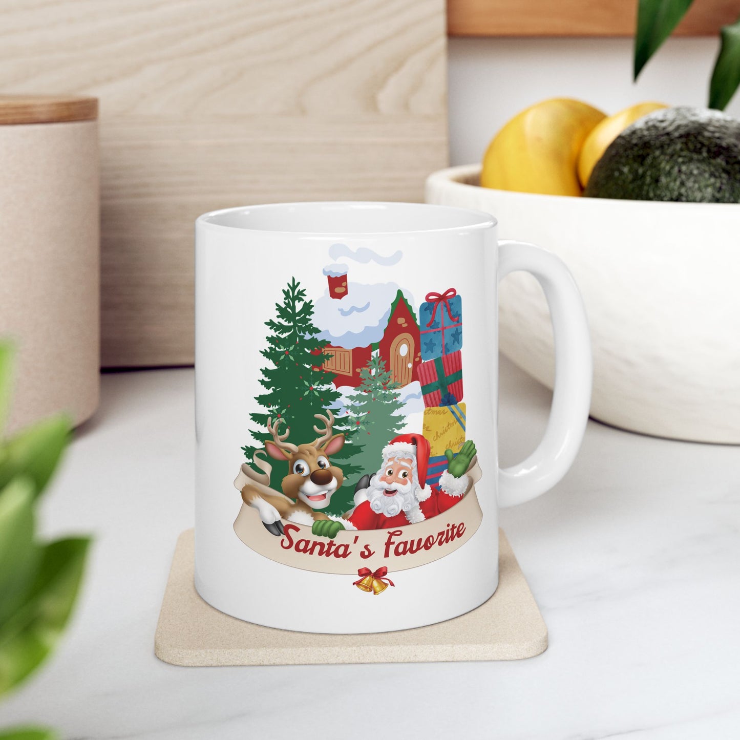 Santa's Favorite Ceramic Mug, (11oz, 15oz)