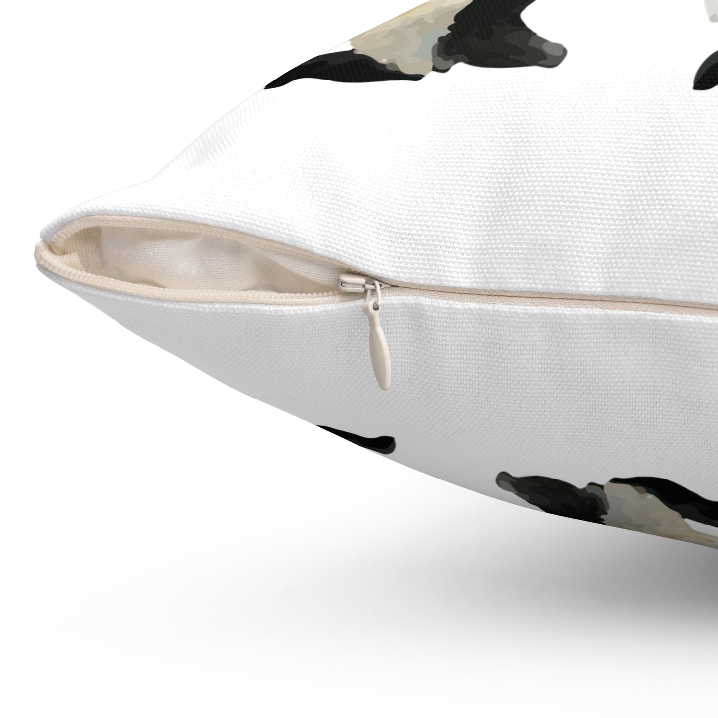 Penguin Christmas Spun Polyester Square Pillow