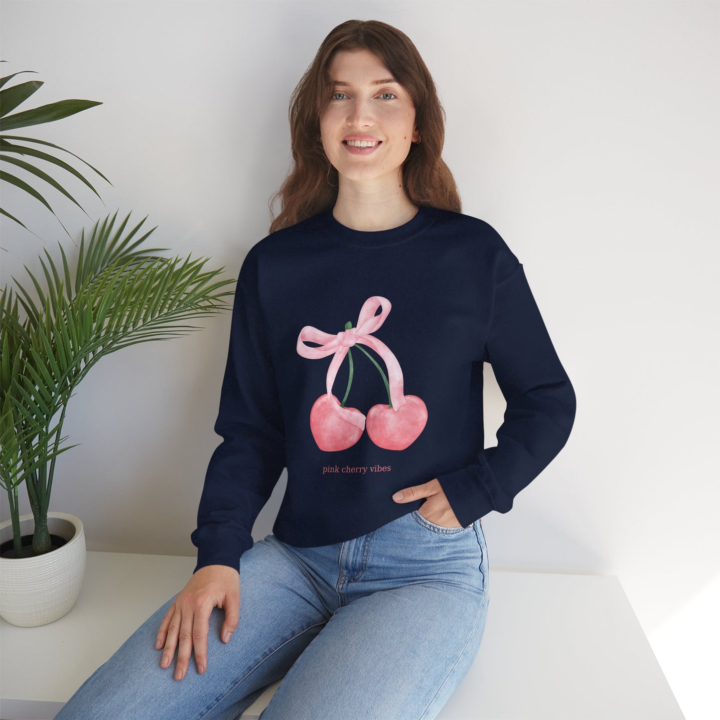 Pink Cherry Vibes Sweatshirt