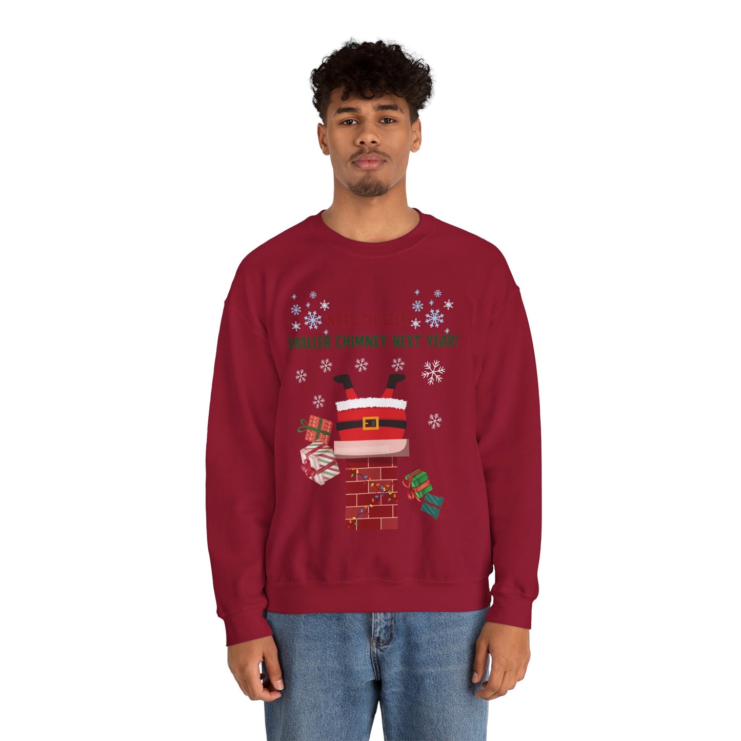 Santa’s Stuck Again! Unisex Sweatshirt
