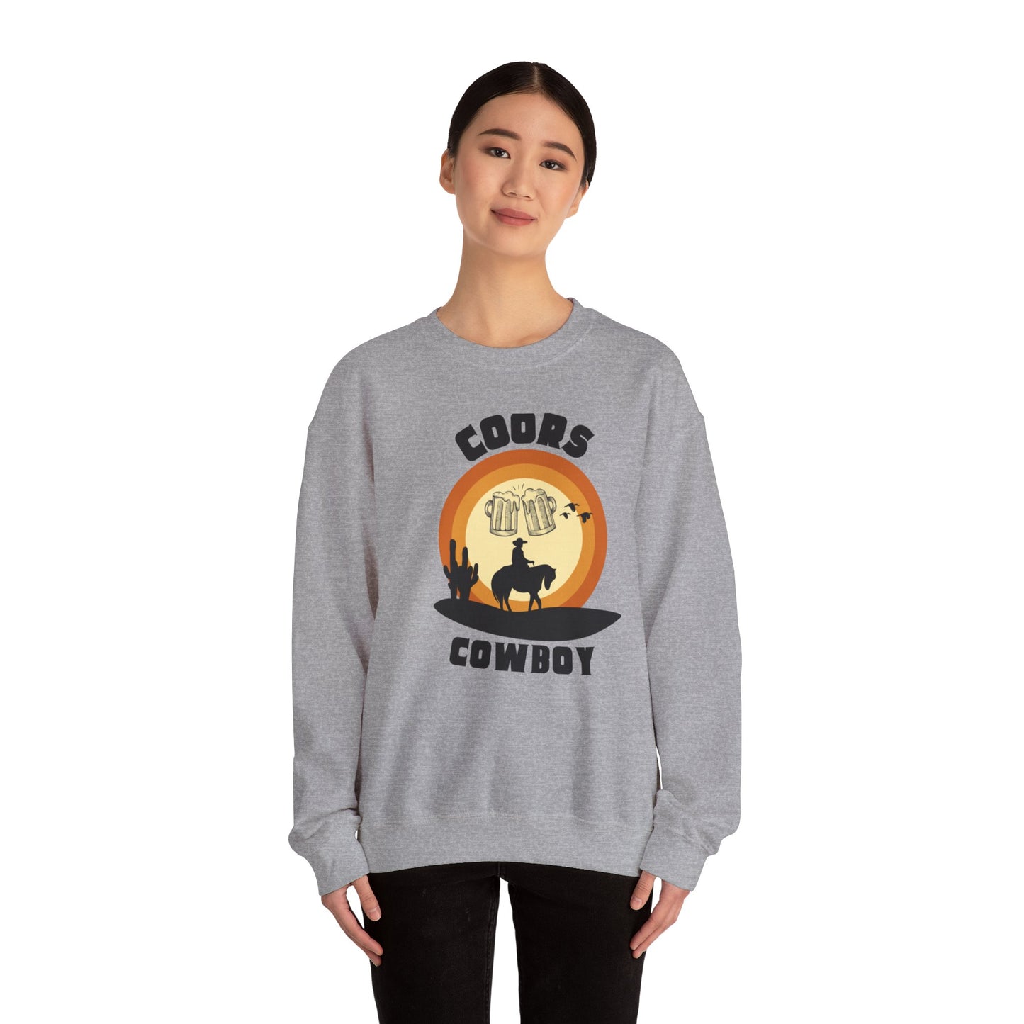 Coors Cowboy--Unisex Heavy Blend™ Crewneck Sweatshirt