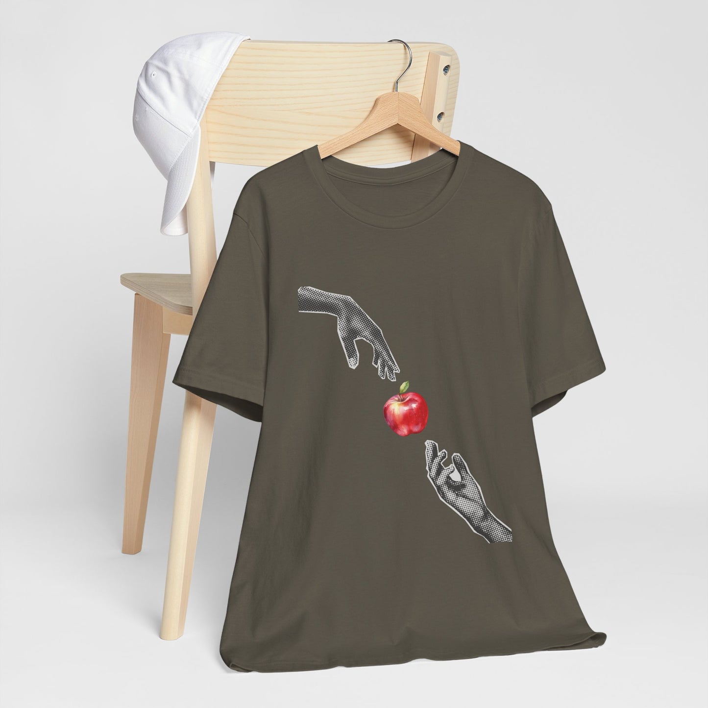 Hands Reaching For Apple Tee