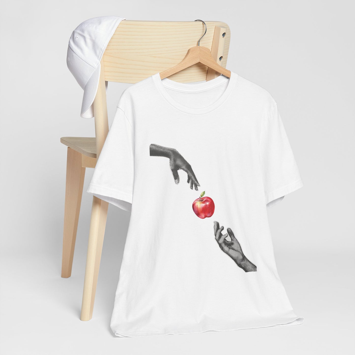 Hands Reaching For Apple Tee