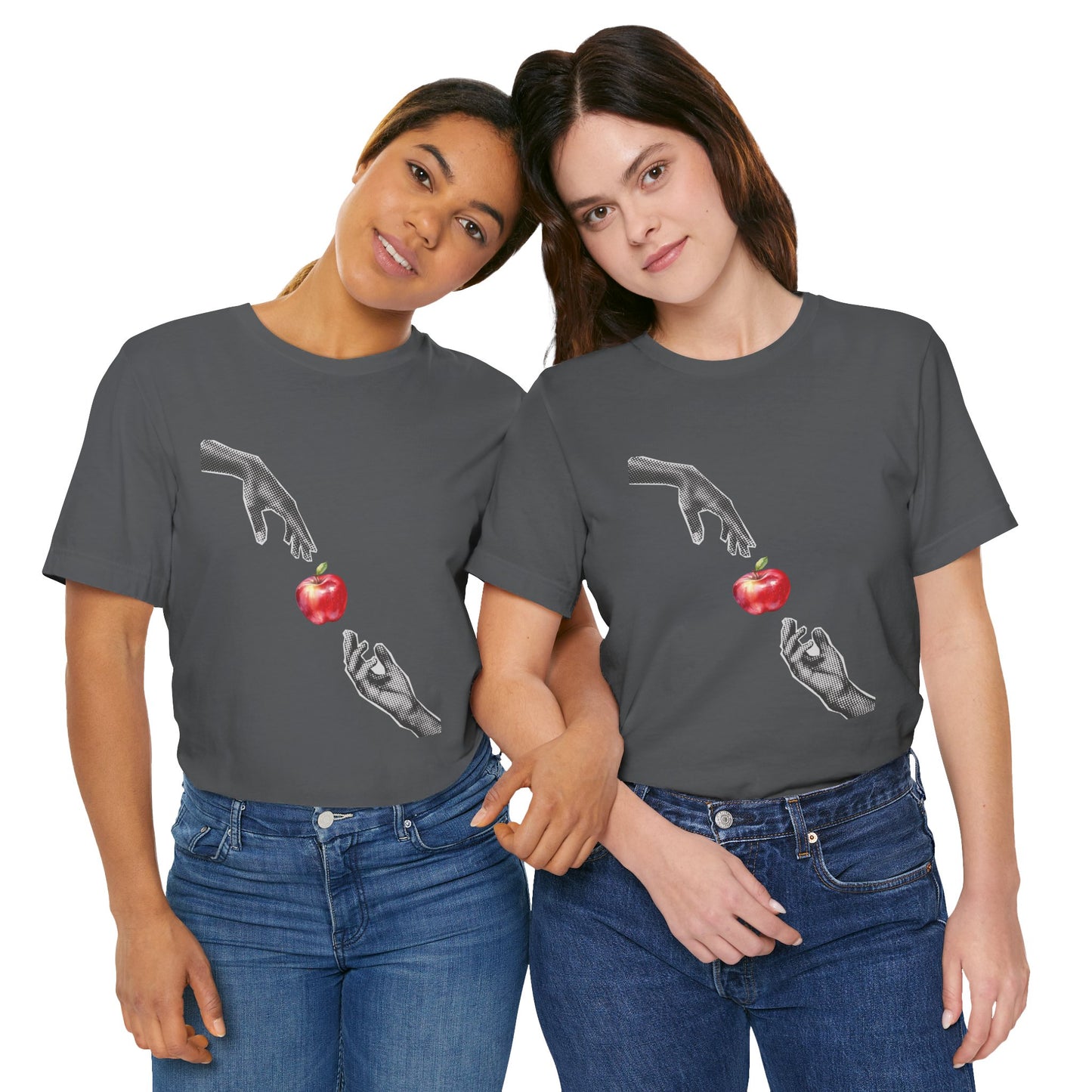 Hands Reaching For Apple Tee