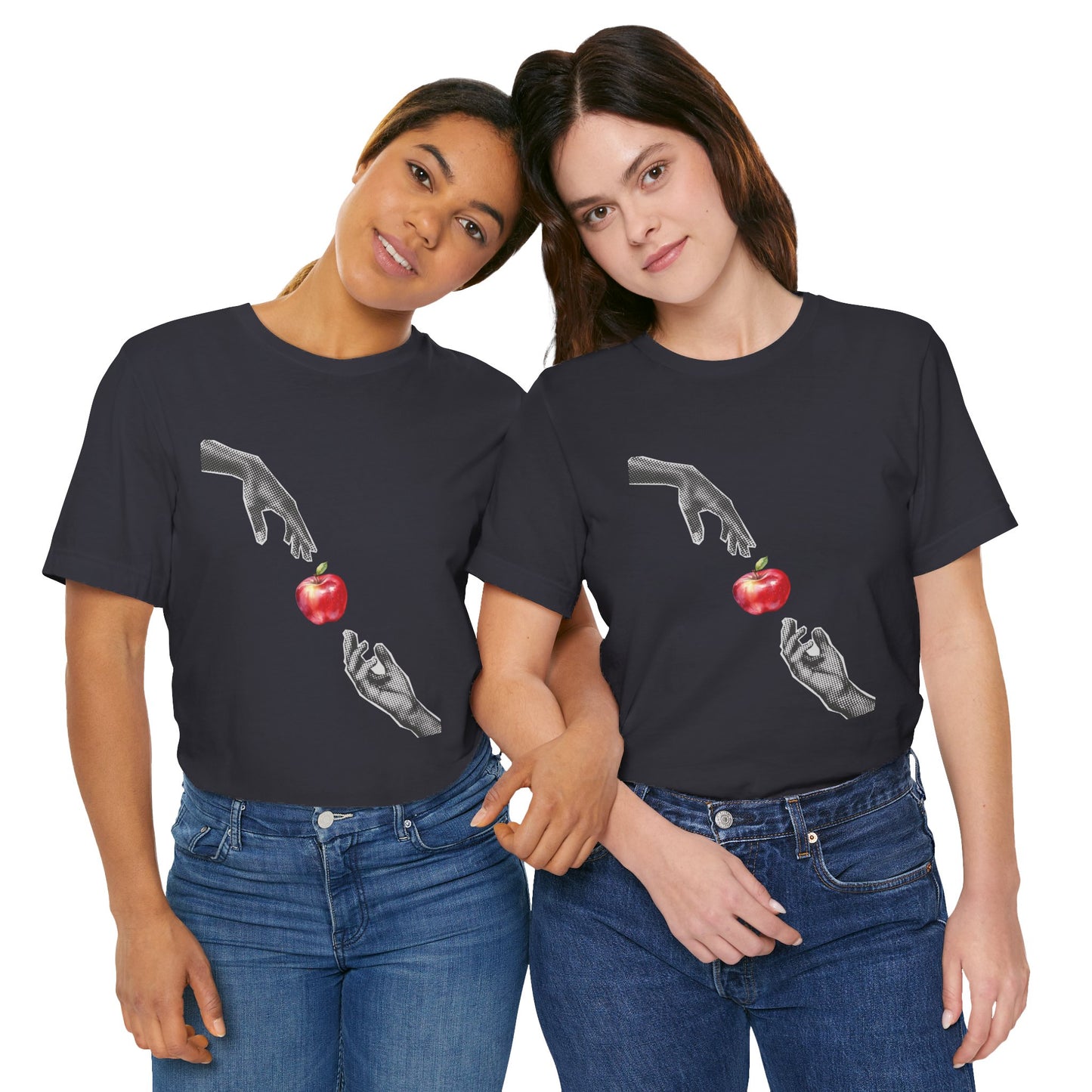 Hands Reaching For Apple Tee