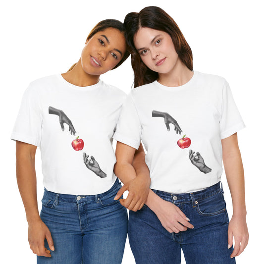 Hands Reaching For Apple Tee