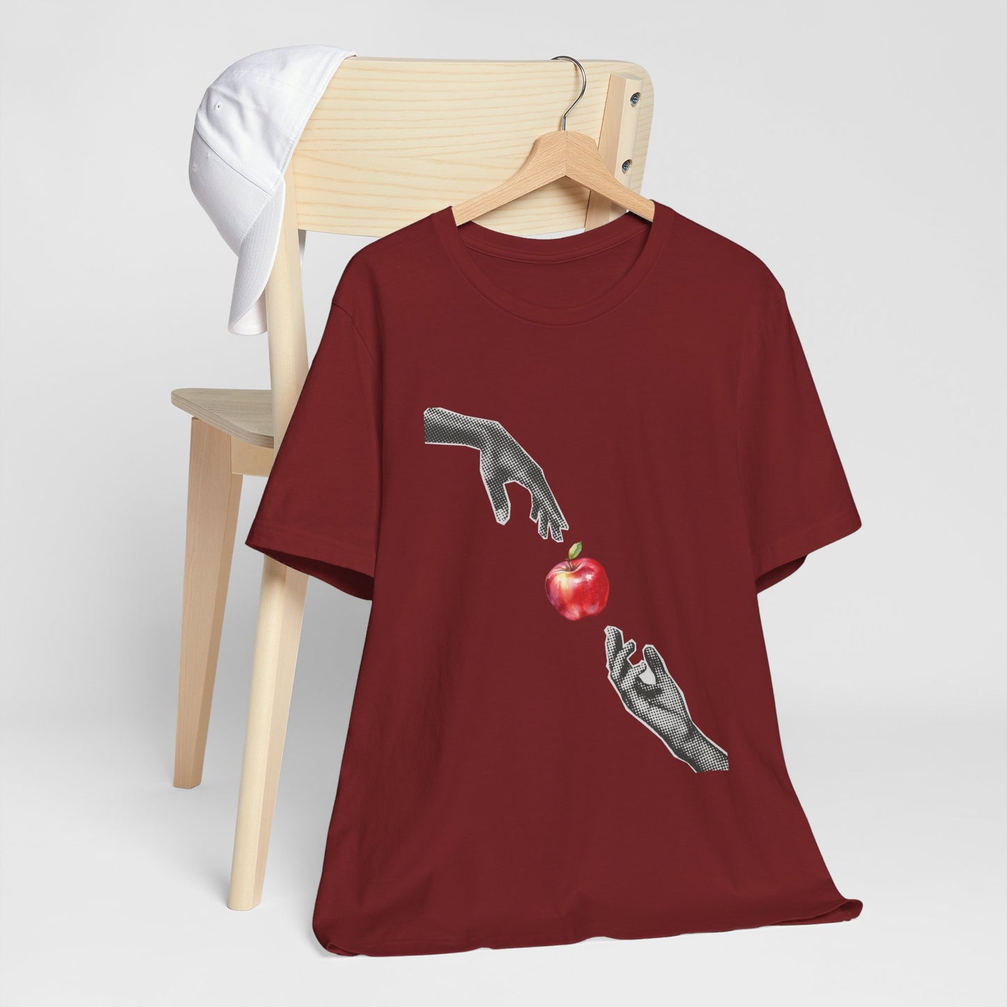 Hands Reaching For Apple Tee