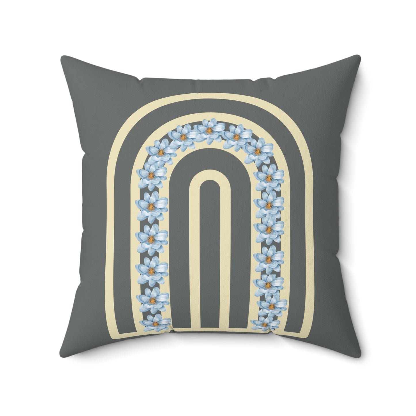 Elegant Floral Stripes Pillow