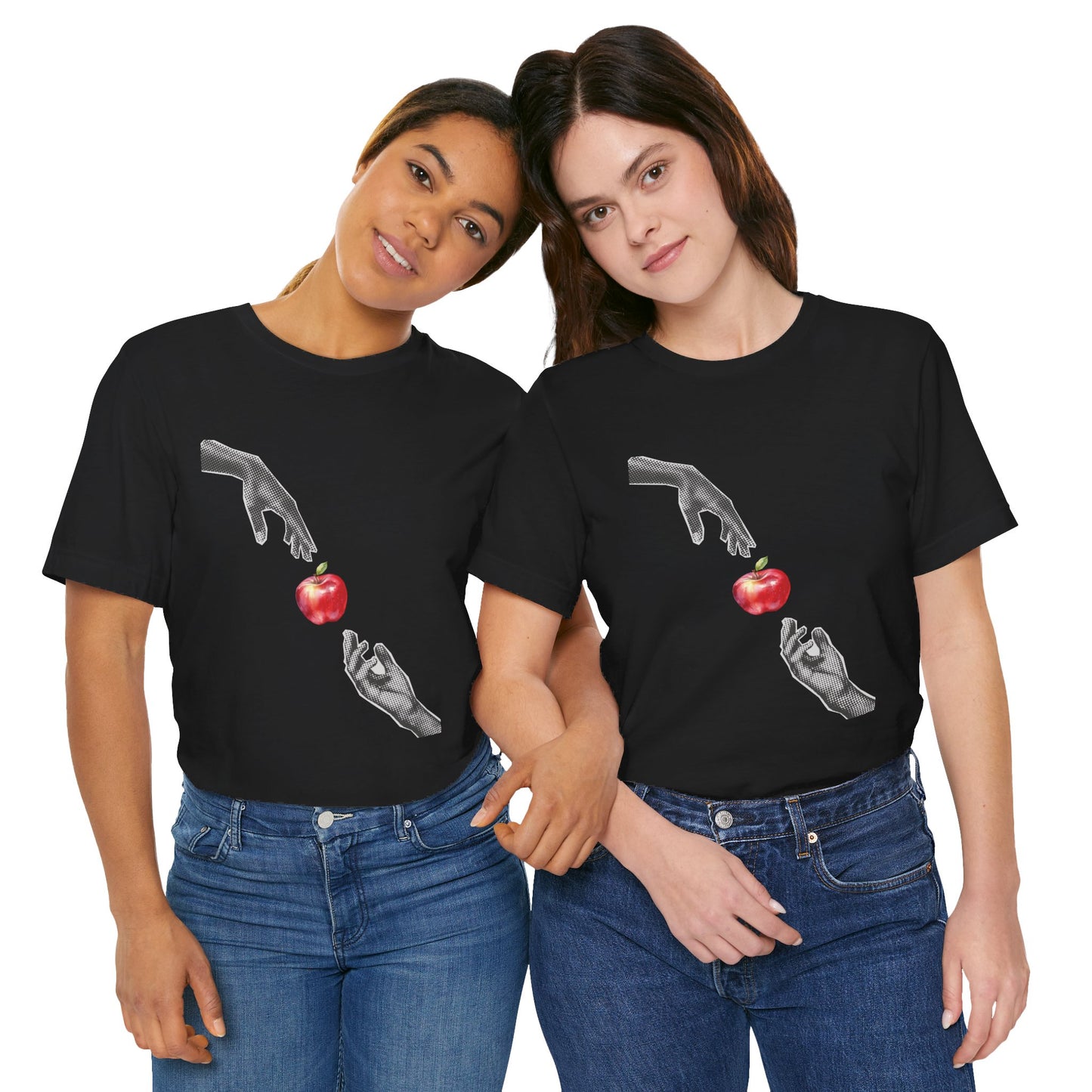 Hands Reaching For Apple Tee