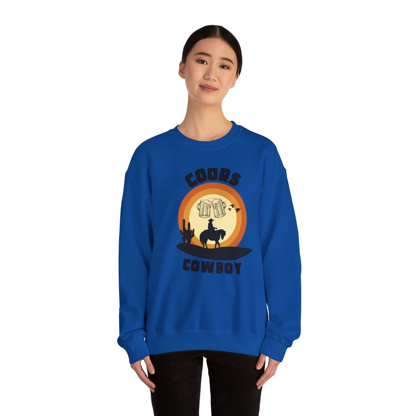 Coors Cowboy--Unisex Heavy Blend™ Crewneck Sweatshirt